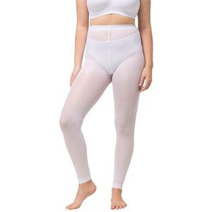 Ulla Popken Dames kousenlegging, wit, 48/50 NL
