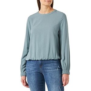 s.Oliver Damesblouse met lange mouwen, blauwgroen., 38