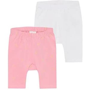 s.Oliver Capri leggings voor babymeisjes, dubbelpak, Wit 0100, 62 cm