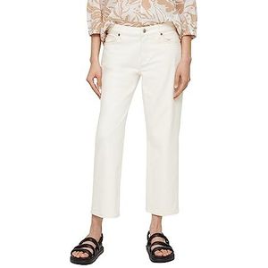 s.Oliver Dames Jeans Cropped Leg, wit, 38
