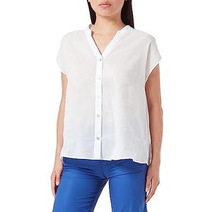 s.Oliver BLACK LABEL Damesblouse met korte mouwen, wit, 42