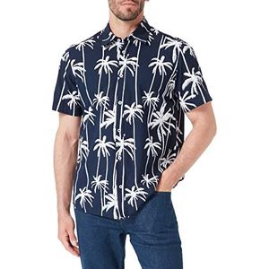 s.Oliver Herenhemd met korte mouwen, blauw, L