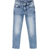 Jeans - Blauw - 5-Pocketsstijl - Normale Taillehoogte - Riemlussen