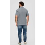S.Oliver Big Size Regular Fit Polo Plus Size Grijs