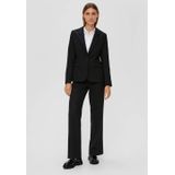 Blazer - Black - Met Stretch - Reverskraag - 1-knoopsluiting