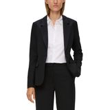 Blazer - Black - Met Stretch - Reverskraag - 1-knoopsluiting