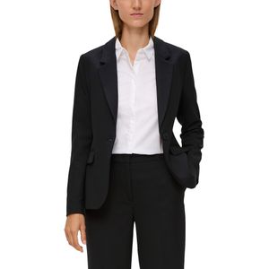 Blazer - Black - Met Stretch - Reverskraag - 1-knoopsluiting