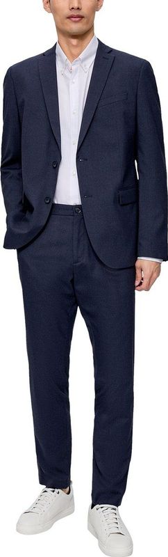 S.Oliver BLACK LABEL Slim Fit Colbert Donkerblauw