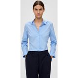 s.Oliver BLACK LABEL - Klassieke Blouse - Zwart - Katoen