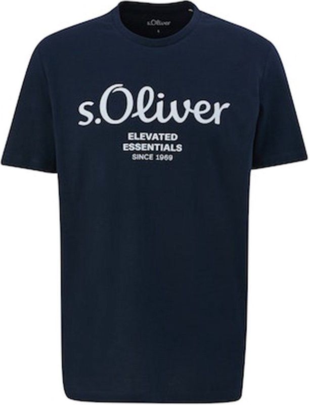 Design - Shirt - Ronde Hals - Jersey - Logoprint - Kwartmouw