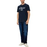 s.Oliver Kurzarmshirt T-Shirt mit Logo-Print Artwork