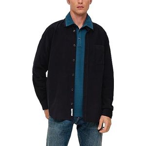 s.Oliver Chemise à manches longues pour homme, coupe droite, bleu, M