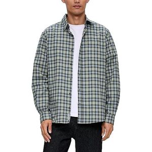 s.Oliver Herenhemd met lange mouwen, regular fit groen S, groen, S