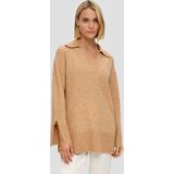 S.Oliver BLACK LABEL Gemêleerde Trui met Wol Geel