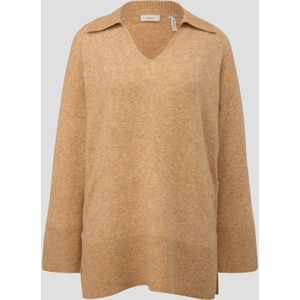 S.Oliver BLACK LABEL Gemêleerde Trui met Wol Geel