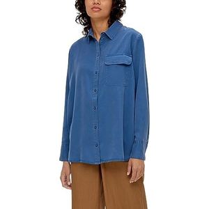 s.Oliver Sales GmbH & Co. KG/s.Oliver Damesblouse met lange mouwen en lange mouwen, blauw, 34