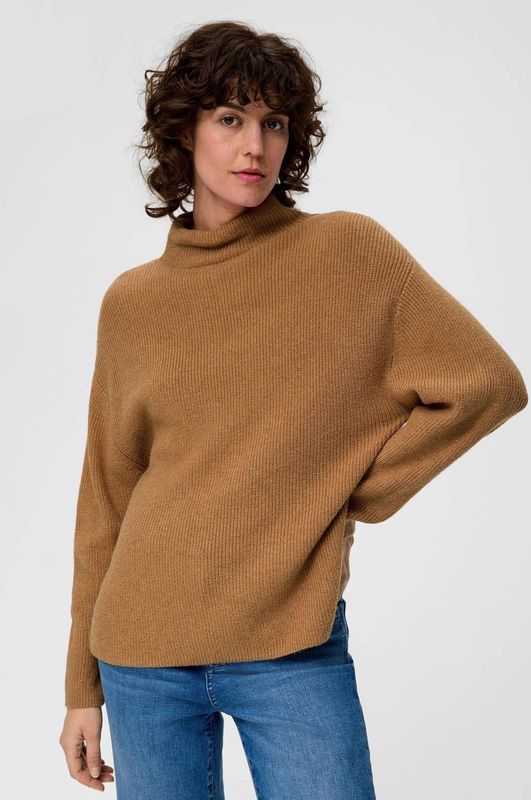 s.Oliver Gebreide trui met opstaande kraag, 84w5, 38