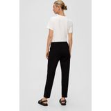 s.Oliver - Capri Broek - Zwart - Slimfit - 7/8 Lengte