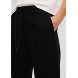 s.Oliver - Capri Broek - Zwart - Slimfit - 7/8 Lengte