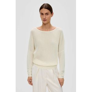 s.Oliver BLACK LABEL Gebreide damestrui, wit, 44