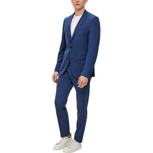 s.Oliver BLACK LABEL - Slim Fit Colbert - Blazer - Effen - Materiaalmix met Viscosegehalte