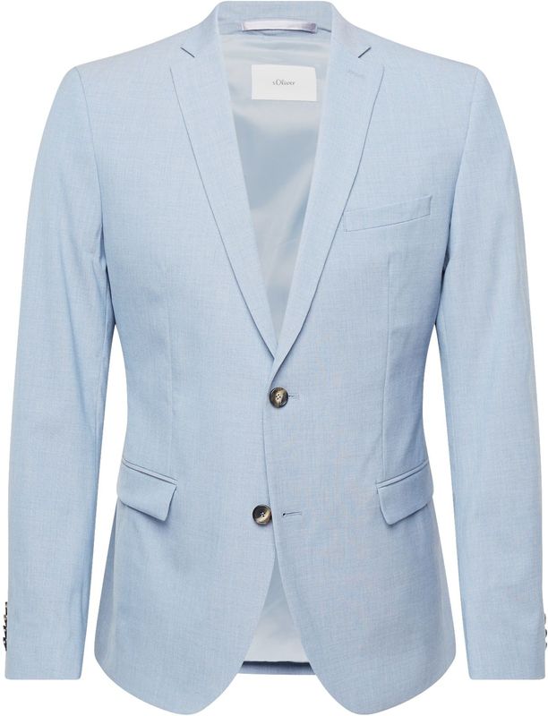 s.O PURE - Colbert - Slim-fit - Heren - Licht Gevoerd - Fijn Geweven Structuur