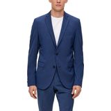 s.Oliver - Colbert - Blazer - Beige - Slim Fit, Knoopsluiting, Gedeeltelijk Gevoerd