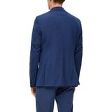 s.Oliver - Colbert - Blazer - Beige - Slim Fit, Knoopsluiting, Gedeeltelijk Gevoerd