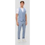 s.Oliver BLACK LABEL - Herenbroek - Zwart - Nauwsluitende Pasvorm - Klepzak en Zijvak