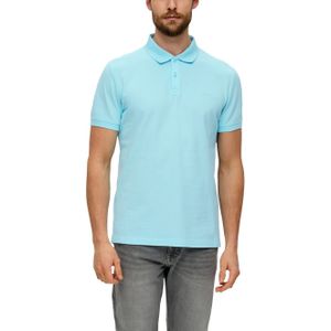 S.Oliver Regular Fit Polo met Logo Turquoise