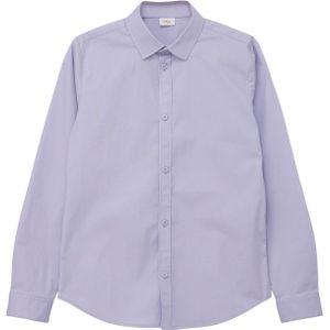 Overhemden - Effen - Katoen - Lange Mouw - Slim Fit - Kentkraag