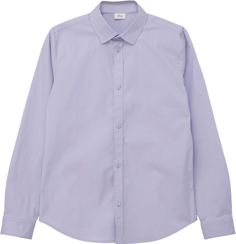 Overhemden - Effen - Katoen - Lange Mouw - Slim Fit - Kentkraag