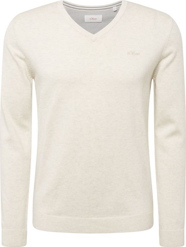 S.Oliver Pullover met Logo Ecru