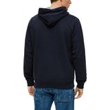 s.Oliver - Sweatvest - Navy - Capuchon met Trekkoord - Lange Mouw