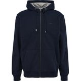 s.Oliver - Sweatvest - Navy - Capuchon met Trekkoord - Lange Mouw
