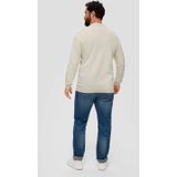 s.Oliver Big Size - Trui - Ecru - Met Logo
