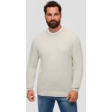 s.Oliver Big Size - Trui - Ecru - Met Logo