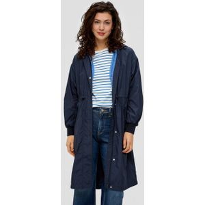 s.Oliver Funktionsmantel Verstellbarer Parka in Crinkle-Optik Tunnelzug an der Taille