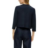 Gebreid - Vest - Effen - Knitwear - Driekwart Mouw