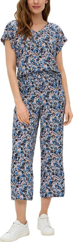 Broek - Culottes - Lichte en Luchtige Broek - All-over Bloemenprint