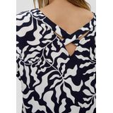 Blouse - Viscose - Zachte V-hals - Ontspannen Pasvorm - Korte Mouwen