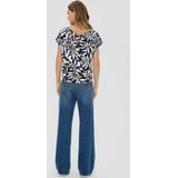 Blouse - Viscose - Zachte V-hals - Ontspannen Pasvorm - Korte Mouwen