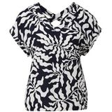 Blouse - Viscose - Zachte V-hals - Ontspannen Pasvorm - Korte Mouwen