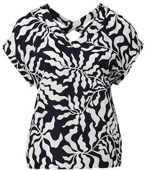 Blouse - Viscose - Zachte V-hals - Ontspannen Pasvorm - Korte Mouwen