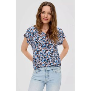 Blouse - Bloemenprint - Viscose - Losse Pasvorm - Kwartmouw