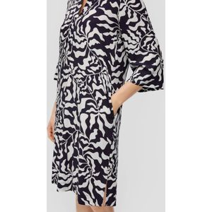 Blousejurken - Bloemenprint - Viscose - Knielengte - Losse Pasvorm