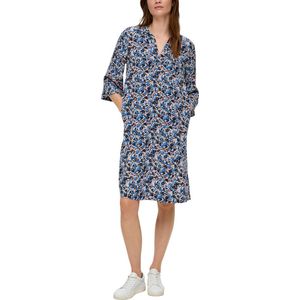 Tuniekjurk - Blue Black - 100% Viscose - Met All-Over Print