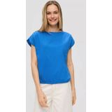 T-shirt - Mélange - Jersey - Kwartmouw - Losse Pasvorm