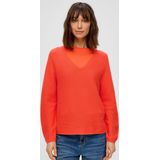 s.Oliver - Trui - Bright Red - Met V-hals - Lange Mouwen - Regular Fit