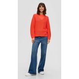 s.Oliver - Trui - Bright Red - Met V-hals - Lange Mouwen - Regular Fit